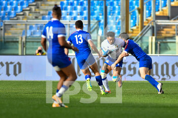2021-02-06 - Montanna Ioane (Italy) is tackled by Brice Dulin (France) - ITALIA VS FRANCIA - SIX NATIONS - RUGBY