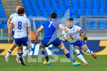 2021-02-06 - Montanna Ioane (Italy) carries the ball - ITALIA VS FRANCIA - SIX NATIONS - RUGBY