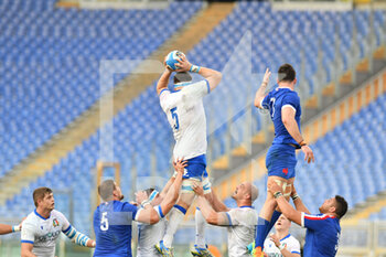 2021-02-06 - David Sisi (Italy) catch ball on touch - ITALIA VS FRANCIA - SIX NATIONS - RUGBY