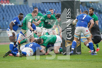 2021-02-27 - try Ireland - 2021 GUINNESS SIX NATIONS RUGBY - ITALY VS IRELAND - SIX NATIONS - RUGBY