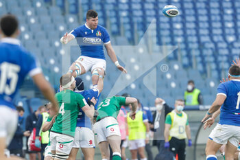 2021-02-27 - touche Italy - 2021 GUINNESS SIX NATIONS RUGBY - ITALY VS IRELAND - SIX NATIONS - RUGBY