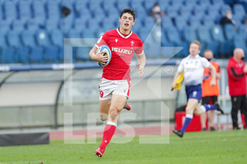 2021-03-13 - try Louis Rees-Zammit (Wales) - GUINNESS SEI NAZIONI 2021 - ITALIA VS GALLES - SIX NATIONS - RUGBY