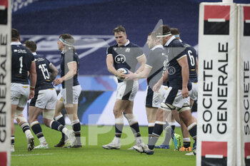 2021-03-26 - Duran van der Merwe (SCO) scored a try during the 2021 Six Nations, rugby union match between France and Scotland on March 26, 2021 at Stade de France in Saint-Denis near Paris, France - Photo Stephane Allaman / DPPI - 2021 GUINNESS SIX NATIONS RUGBY - FRANCE VS SCOTLAND - SIX NATIONS - RUGBY