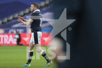 2021-03-26 - Finn Russell (SCO) satisfaction during the 2021 Six Nations, rugby union match between France and Scotland on March 26, 2021 at Stade de France in Saint-Denis near Paris, France - Photo Stephane Allaman / DPPI - 2021 GUINNESS SIX NATIONS RUGBY - FRANCE VS SCOTLAND - SIX NATIONS - RUGBY