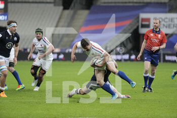 2021-03-26 - Antoine DUPONT (FRA) catched during the 2021 Six Nations, rugby union match between France and Scotland on March 26, 2021 at Stade de France in Saint-Denis near Paris, France - Photo Stephane Allaman / DPPI - 2021 GUINNESS SIX NATIONS RUGBY - FRANCE VS SCOTLAND - SIX NATIONS - RUGBY