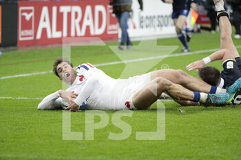 2021-03-26 - Damian PENAUD (FRA) scored a try during the 2021 Six Nations, rugby union match between France and Scotland on March 26, 2021 at Stade de France in Saint-Denis near Paris, France - Photo Stephane Allaman / DPPI - 2021 GUINNESS SIX NATIONS RUGBY - FRANCE VS SCOTLAND - SIX NATIONS - RUGBY