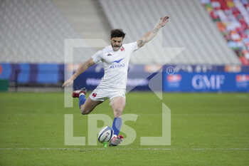 2021-03-26 - Romain NTAMACK (FRA) transformed the try scored of Swan REBBADJ (FRA) during the 2021 Six Nations, rugby union match between France and Scotland on March 26, 2021 at Stade de France in Saint-Denis near Paris, France - Photo Stephane Allaman / DPPI - 2021 GUINNESS SIX NATIONS RUGBY - FRANCE VS SCOTLAND - SIX NATIONS - RUGBY
