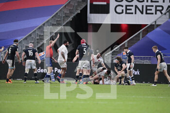 2021-03-26 - Brice DULIN (FRA) lost the ball for scotish during the 2021 Six Nations, rugby union match between France and Scotland on March 26, 2021 at Stade de France in Saint-Denis near Paris, France - Photo Stephane Allaman / DPPI - 2021 GUINNESS SIX NATIONS RUGBY - FRANCE VS SCOTLAND - SIX NATIONS - RUGBY