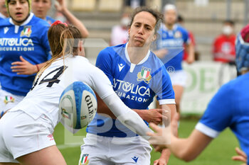 2021-04-10 - Manuela Furlan (Italy) and Jesse Breach (England) - WOMEN GUINNESS SIX NATIONS 2021 - ITALY VS ENGLAND - SIX NATIONS - RUGBY