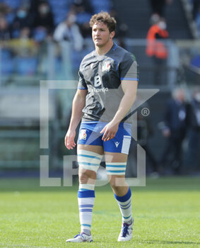 2022-03-12 - Michele Lamaro (Italy) - ITALY VS SCOTLAND - SIX NATIONS - RUGBY
