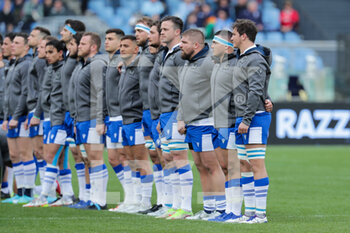 2022-03-12 - Italy national anthem - ITALY VS SCOTLAND - SIX NATIONS - RUGBY