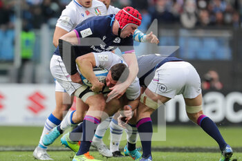 2022-03-12 - Sam Skinner (Scotland) and Paolo Garbisi (Italy) - ITALY VS SCOTLAND - SIX NATIONS - RUGBY