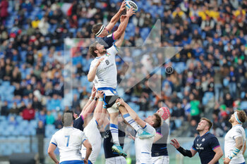 2022-03-12 - Sam Skinner (Scotland) and  Giovanni Pettinelli (Italy) - ITALY VS SCOTLAND - SIX NATIONS - RUGBY
