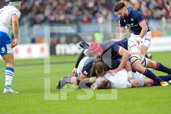 2022-03-12 - ruck Scotland - ITALY VS SCOTLAND - SIX NATIONS - RUGBY