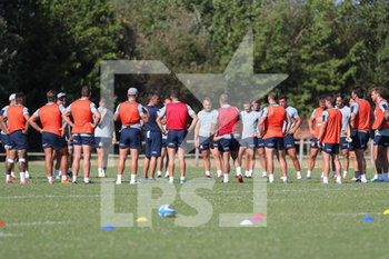 2020-07-07 - The players take a break earing Franco Smith’ instructions  - ALLENAMENTO NAZIONALE RUGBY - TEST MATCH - RUGBY