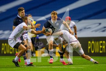 2020-10-23 - Duhan ven der Merwe of Scotland tries to break through tackles during the Rugby International Test match between Scotland and Georgia on October 23, 2020 at BT Murrayfield in Edinburgh, Scotland - Photo Malcolm Mackenzie / ProSportsImages / DPPI - SCOTLAND VS GEORGIA - TEST MATCH - RUGBY