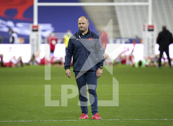 2020-10-24 - Assistant coach of France William Servat during the warm-up before the 2020 International Rugby Union Test Match between France and Wales on October 24, 2020 at Stade de France in Saint-Denis near Paris, France - Photo Jean Catuffe / DPPI - FRANCE VS WALES - TEST MATCH - RUGBY