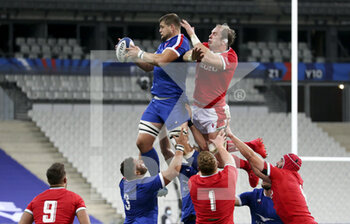 2020-10-24 - Paul Willemse of France, Alun-Wyn Jones of Wales during the 2020 International Rugby Union Test Match between France and Wales on October 24, 2020 at Stade de France in Saint-Denis near Paris, France - Photo Jean Catuffe / DPPI - FRANCE VS WALES - TEST MATCH - RUGBY