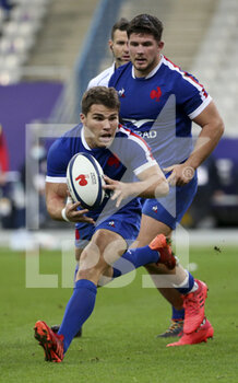 2020-10-24 - Antoine Dupont, Julien Marchand of France during the 2020 International Rugby Union Test Match between France and Wales on October 24, 2020 at Stade de France in Saint-Denis near Paris, France - Photo Jean Catuffe / DPPI - FRANCE VS WALES - TEST MATCH - RUGBY