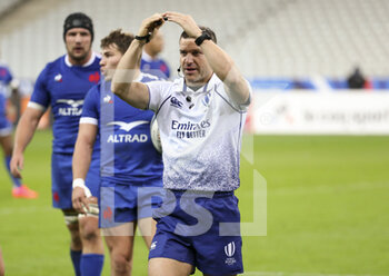 2020-10-24 - Referee Karl Dickson of England the 2020 International Rugby Union Test Match between France and Wales on October 24, 2020 at Stade de France in Saint-Denis near Paris, France - Photo Jean Catuffe / DPPI - FRANCE VS WALES - TEST MATCH - RUGBY