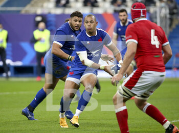 2020-10-24 - Gael Fickou, Mohamed Haouas of France during the 2020 International Rugby Union Test Match between France and Wales on October 24, 2020 at Stade de France in Saint-Denis near Paris, France - Photo Jean Catuffe / DPPI - FRANCE VS WALES - TEST MATCH - RUGBY