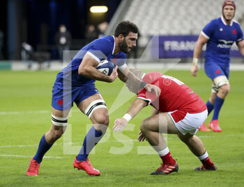 2020-10-24 - Charles Ollivon of France, Dillon Lewis of Wales during the 2020 International Rugby Union Test Match between France and Wales on October 24, 2020 at Stade de France in Saint-Denis near Paris, France - Photo Jean Catuffe / DPPI - FRANCE VS WALES - TEST MATCH - RUGBY