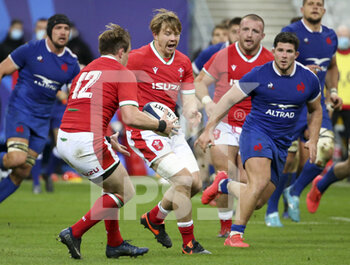 2020-10-24 - James Davies of Wales, Julien Marchand of France during the 2020 International Rugby Union Test Match between France and Wales on October 24, 2020 at Stade de France in Saint-Denis near Paris, France - Photo Jean Catuffe / DPPI - FRANCE VS WALES - TEST MATCH - RUGBY