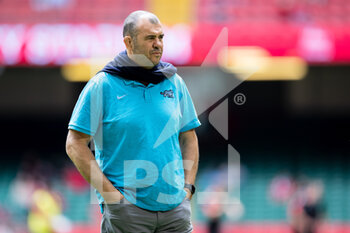 2021-07-10 - Michael Cheika coach of Argentina ahead of the 2021 Summer Internationals, Rugby Union test match between Wales and Argentina on July 10, 2021 at Principality Stadium in Cardiff, Wales - Photo Simon King / ProSportsImages / DPPI - TEST MATCH 2021 - WALES VS ARGENTINA - TEST MATCH - RUGBY