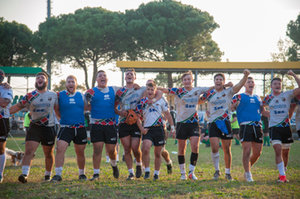 2018-10-21 - Cavalieri Union Prato Sesto - Unione Rugby L'Aquila, esultanza squadra - CAVALIERI UNION PRATO SESTO - UNIONE RUGBY L'AQUILA - ITALIAN SERIE A - RUGBY