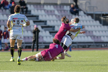 2019-02-16 - contrasto Cristiano vs Van Zyl - FF.OO. RUGBY VS RUGBY CALVISANO - ITALIAN SERIE A ELITE - RUGBY