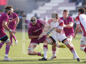 2020-01-25 - contrasto Cristian Stoian (FF.OO. Rugby) vs Lorenzo Favaro (Valorugby Emilia) - FIAMME ORO RUGBY-VALORUGBY EMILIA - ITALIAN SERIE A ELITE - RUGBY