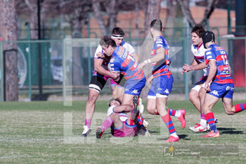 2021-01-16 - placcaggio su Nicolas Coronel (Rugby Rovigo) - FF.OO. VS ROVIGO - ITALIAN SERIE A ELITE - RUGBY