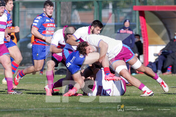 2021-01-16 - contrasto Davide Fragnito (FF.OO. Rugby) vs Lorenzo Citton (Rugby Rovigo) - FF.OO. VS ROVIGO - ITALIAN SERIE A ELITE - RUGBY