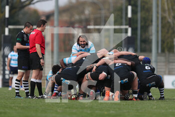 2021-03-27 - Gianmarco Duca (Lazio) pronto ad spingere in mischia - RUGBY LYONS VS LAZIO RUGBY - ITALIAN SERIE A ELITE - RUGBY