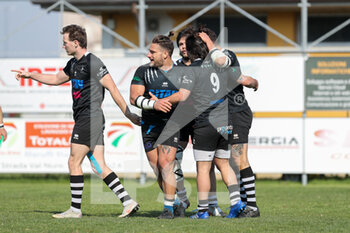 2021-04-17 - I Lyons festeggiano la marcatura - RUGBY LYONS VS VALORUGBY - ITALIAN SERIE A ELITE - RUGBY