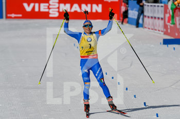2020-02-16 - Wierer Dorothea (ITA) Campionessa del Mondo - Medaglia d'Oro - all'arrivo - IBU WORLD CUP BIATHLON 2020 - 10 KM INSEGUIMENTO FEMMINILE - BIATHLON - WINTER SPORTS