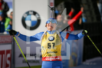 2020-02-18 - L'italiana Dorothea WIERER (ITA) esulta al traguardo  - IBU WORLD CUP BIATHLON 2020 - 15 KM INDIVIDUALE FEMMINILE - BIATHLON - WINTER SPORTS