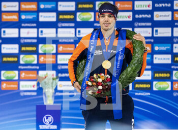 2021-01-16 - Patrick Roest of The Netherlands during the ISU European Speed Skating Champonships 2021, Allround and Sprint on January 16, 2021 at Thialf Icerink in Heerenveen, Netherlands - Photo Douwe Bijlsma / Orange Pictures / DPPI - ISU EUROPEAN SPEED SKATING CHAMPONSHIPS 2021 - ICE SKATING - WINTER SPORTS