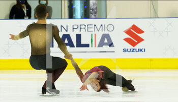 2021-02-13 - Della Monica-Guarise (Fiamme Oro) leaders Senior Pairs after short program - PATTINAGGIO ARTISTICO - GRAND PRIX D'ITALIA - SHORT PROGRAM - ICE SKATING - WINTER SPORTS