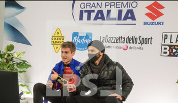 2021-02-14 - Kiss&Cry Matteo Rizzo first classified with Lorenzo Magri - PATTINAGGIO ARTISTICO - GRAND PRIX D'ITALIA - FREE PROGRAM - ICE SKATING - WINTER SPORTS