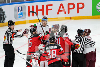 2021-05-21 - C. Miller (Canada) fighting   - WORLD CHAMPIONSHIP 2021 - CANADA VS LATVIA - ICE HOCKEY - WINTER SPORTS