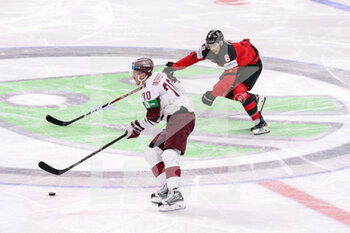 2021-05-21 - M. Indrasis ( Latvia) shot on goal  - WORLD CHAMPIONSHIP 2021 - CANADA VS LATVIA - ICE HOCKEY - WINTER SPORTS