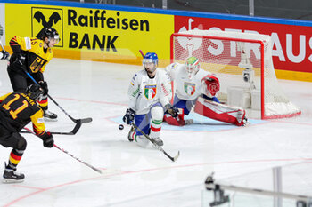 2021-05-21 - Shots on goal by team Germany and save  - WORLD CHAMPIONSHIP 2021 - GERMANY VS ITALY - ICE HOCKEY - WINTER SPORTS