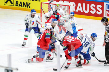 2021-05-23 - Contrast Olm and Valkvae Olsen  (Norway) Andergassen and De Luca (Italy)  - WORLD CHAMPIONSHIP 2021 - NORWAY VS ITALY - ICE HOCKEY - WINTER SPORTS
