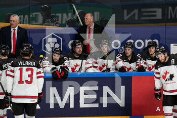 2021-05-24 - Team Canada Bench  - WORLD CHAMPIONSHIP 2021 - GERMANY VS CANADA - ICE HOCKEY - WINTER SPORTS