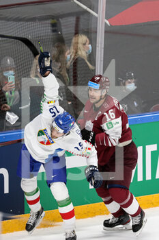2021-05-24 - Miglioranzi Federico (Italy)
Daugavins Kaspars (Latvia) - WORLD CHAMPIONSHIP 2021 - LATVIA VS ITALY - ICE HOCKEY - WINTER SPORTS