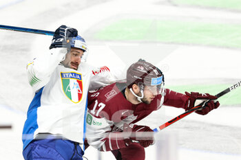 2021-05-24 - Giliati Stefano (Italy)
Dzierkals Martins  (Latvia) - WORLD CHAMPIONSHIP 2021 - LATVIA VS ITALY - ICE HOCKEY - WINTER SPORTS
