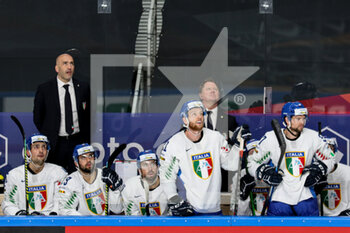 2021-05-24 - Team Italy Bench during Penalty Review  - WORLD CHAMPIONSHIP 2021 - LATVIA VS ITALY - ICE HOCKEY - WINTER SPORTS