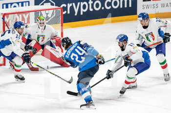 2021-05-27 - Fazio Justin  (Italy)
Andergassen Raphael  (Italy)
Bjorninen Saku (Finland)  - WORLD CHAMPIONSHIP 2021 - FINLAND VS ITALY - ICE HOCKEY - WINTER SPORTS