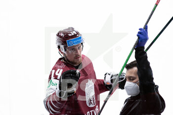 2021-05-27 - Bukarts Rihards (Latvia) - WORLD CHAMPIONSHIP 2021 - USA VS LATVIA - ICE HOCKEY - WINTER SPORTS